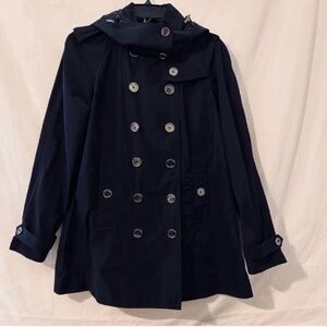 Burberry | Coat/Jacket | Burberry Brit Rain Jacket with Detachable Hood …